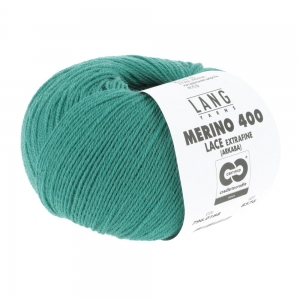 Lang Yarns Merino 400 Lace - Pelote de 25 gr - Coloris 0188 Océan