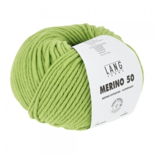 Lang Yarns Merino 50 - Pelote de 100 gr  - Coloris 0044 Lémon