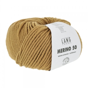 Lang Yarns Merino 50 - Pelote de 100 gr  - Coloris 0050 Or