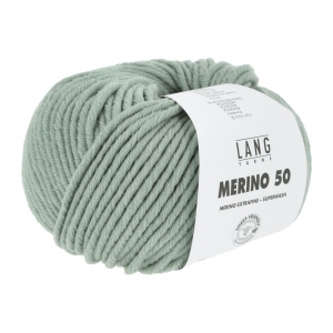 Lang Yarns Merino 50 - Pelote de 100 gr  - Coloris 0091 Sauge Clair