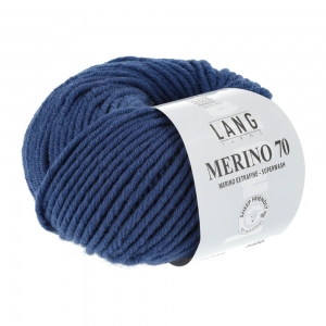 Lang Yarns Merino 70 - Pelote de 50 gr - Coloris 0006 Royal