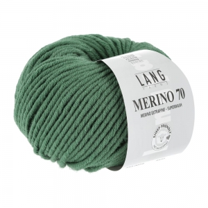 Lang Yarns Merino 70 - Pelote de 50 gr - Coloris 0018 Vert Pré