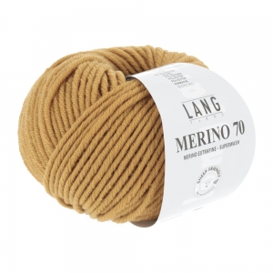 Lang Yarns Merino 70 - Pelote de 50 gr - Coloris 0050 Or