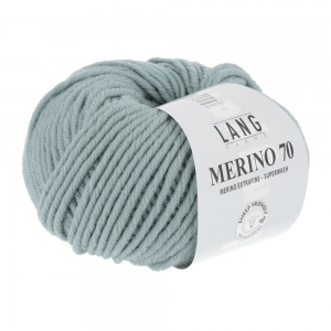 Lang Yarns Merino 70 - Pelote de 50 gr - Coloris 0072 Menthe Foncé