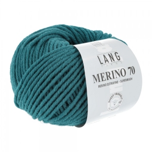 Lang Yarns Merino 70 - Pelote de 50 gr - Coloris 0088 Pétrole