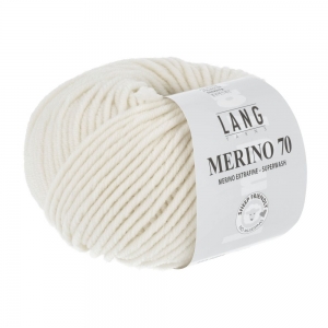 Lang Yarns Merino 70 - Pelote de 50 gr - Coloris 0094 Écru