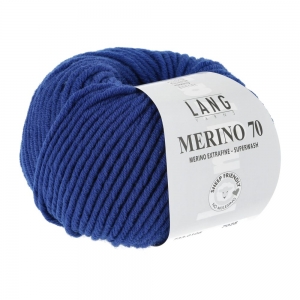 Lang Yarns Merino 70 - Pelote de 50 gr - Coloris 0106 Royal