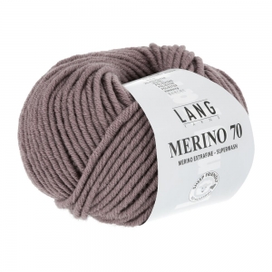 Lang Yarns Merino 70 - Pelote de 50 gr - Coloris 0248 Vieux Rose