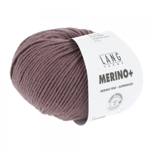 Lang Yarns Merino+ - Pelote de 50 gr - Coloris 0048 Vieuxrose Foncé