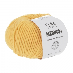 Lang Yarns Merino+ - Pelote de 50 gr - Coloris 0049 Jaune Or