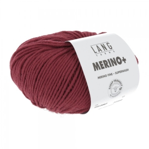 Lang Yarns Merino+ - Pelote de 50 gr - Coloris 0087 Chianti