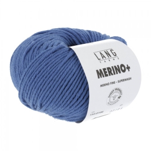 Lang Yarns Merino+ - Pelote de 50 gr - Coloris 0106 Bleu Moyen