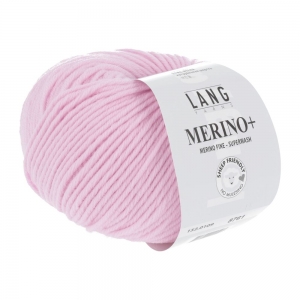 Lang Yarns Merino+ - Pelote de 50 gr - Coloris 0109 Rose Clair