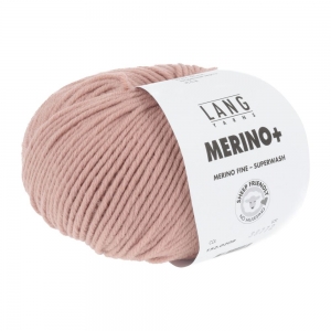 Lang Yarns Merino+ - Pelote de 50 gr - Coloris 0209 Poudre Rose