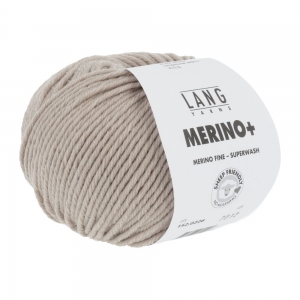 Lang Yarns Merino+ - Pelote de 50 gr - Coloris 0226 Beige Mélangé