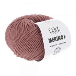 Lang Yarns Merino+ - Pelote de 50 gr - Coloris 0287 Bois De Rose