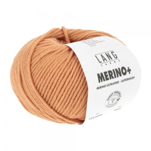 Lang Yarns Merino+ - Pelote de 50 gr - Coloris 0559 Tangerine