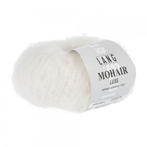 Lang Yarns Mohair Luxe - Pelote de 25 gr - Coloris 0001 Blanc