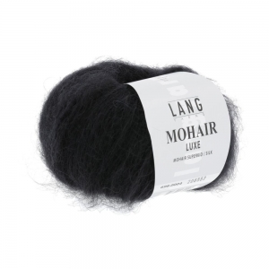 Lang Yarns Mohair Luxe - Pelote de 25 gr - Coloris 0004 Noir