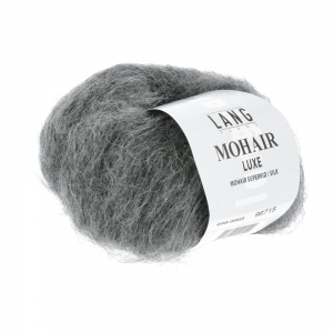 Lang Yarns Mohair Luxe - Pelote de 25 gr - Coloris 0005 Gris Mélangé