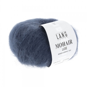 Lang Yarns Mohair Luxe - Pelote de 25 gr - Coloris 0010 Bleu Acier