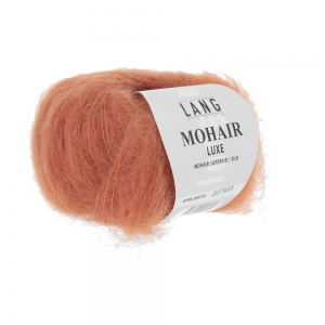 Lang Yarns Mohair Luxe - Pelote de 25 gr - Coloris 0075 Orange Foncé