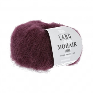 Lang Yarns Mohair Luxe - Pelote de 25 gr - Coloris 0164 Vin