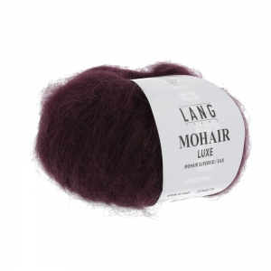 Lang Yarns Mohair Luxe - Pelote de 25 gr - Coloris 0180 Aubergine