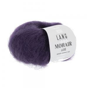 Lang Yarns Mohair Luxe - Pelote de 25 gr - Coloris 0190 Violet Foncé