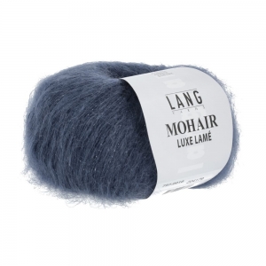 Lang Yarns Mohair Luxe Lamé - Pelote de 25 gr - Coloris 0010 Argent - Acier