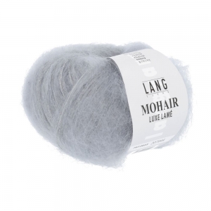 Lang Yarns Mohair Luxe Lamé - Pelote de 25 gr - Coloris 0023 Argent - Argent