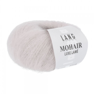 Lang Yarns Mohair Luxe Lamé - Pelote de 25 gr - Coloris 0209 Argent - Rose