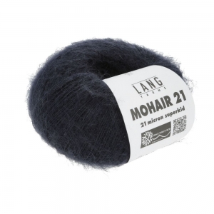 Lang Yarns Mohair 21 - Pelote de 25 gr - Coloris 0025 Navy