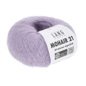 Lang Yarns Mohair 21 - Pelote de 25 gr - Coloris 0046 Lilas