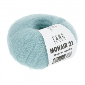 Lang Yarns Mohair 21 - Pelote de 25 gr - Coloris 0072 Acqua