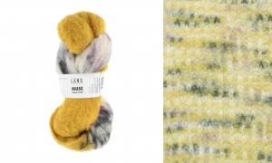 Lang Yarns Muse - Echeveau de 100 gr - Coloris 0006 Jaune Imprimé