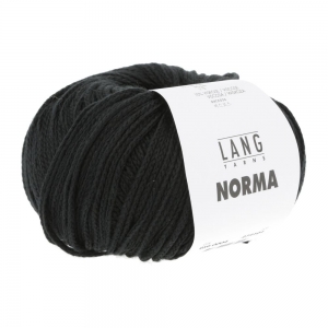 Lang Yarns Norma - Pelote de 50 gr - Coloris 0004 Noir