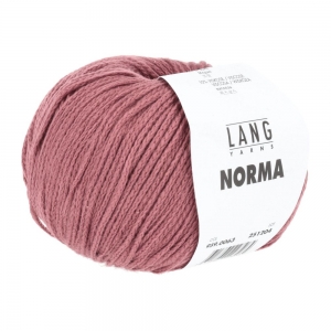 Lang Yarns Norma - Pelote de 50 gr - Coloris 0063 Rouge Foncé