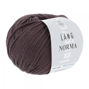 Lang Yarns Norma - Pelote de 50 gr - Coloris 0080 Aubergine