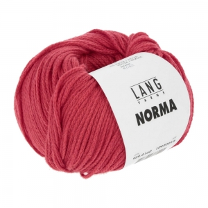 Lang Yarns Norma - Pelote de 50 gr - Coloris 0160 Rouge Feu