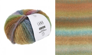 Lang Yarns Orion - Pelote de 100 gr - Coloris 0002 Marron/Bleu/Vert