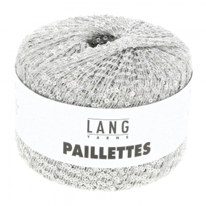 Lang Yarns Paillettes - Pelote de 25 gr - Coloris 0024 Gris Clair