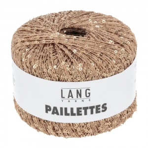 Lang Yarns Paillettes - Pelote de 25 gr - Coloris 0028 Saumon/Or