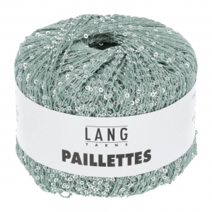 Lang Yarns Paillettes - Pelote de 25 gr - Coloris 0072 Aqua/Argent