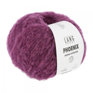 Lang Yarns Phoenix - Pelote de 100 gr - Coloris 0185 Hot Pink Chante Claire