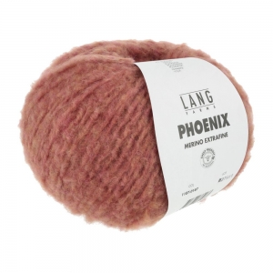 Lang Yarns Phoenix - Pelote de 100 gr - Coloris 0187 Brique Chante Claire