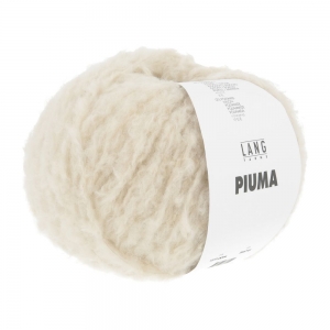 Lang Yarns Piuma - Pelote de 50 gr - Coloris 0094 Écru
