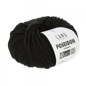 Lang Yarns Poseidon - Pelote de 50 gr - Coloris 0004 Noir