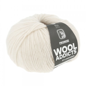 WoolAddicts by Lang Yarns Promise - Pelote de 100 gr - Coloris 0094 Écru
