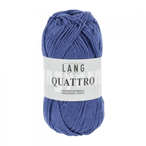 Lang Yarns Quattro - Pelote de 50 gr - Coloris 0006 Royal Bleu